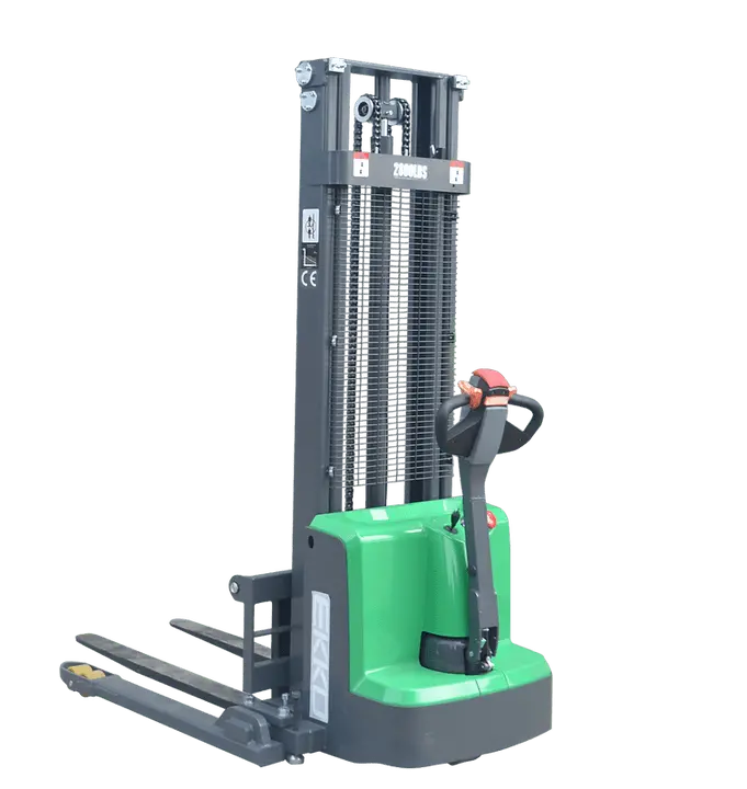 Ekko Eb13E-Li Fully Powered Straddle Stacker – 2800 Lb Capacity 1