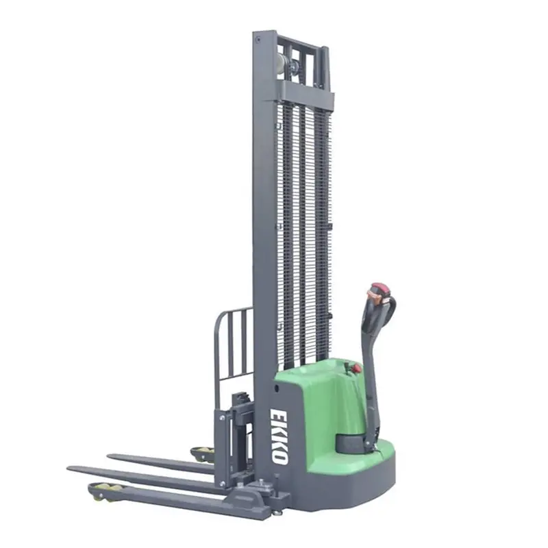 Ekko Eb13Es-145Li Side-Shifting Straddle Stacker – 2800 Lb, 145" Height 1
