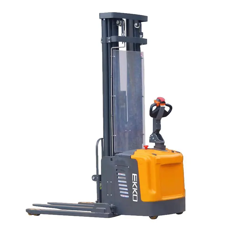 Ekko Eb16Ea High-Lift Straddle Stacker – 4400 Lb Capacity, 216" Max Height 1