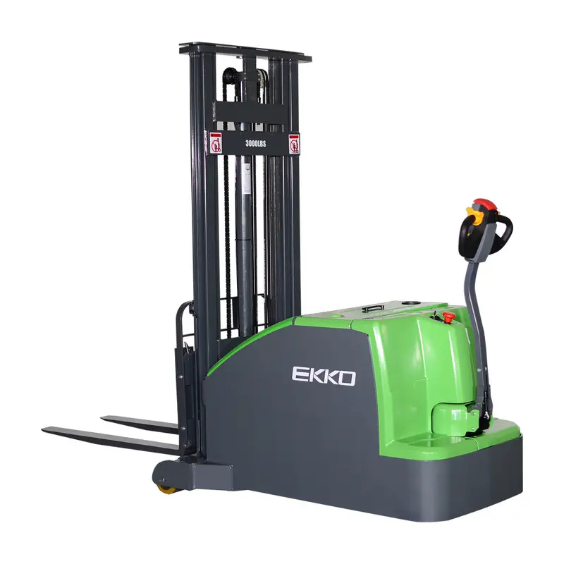 Ekko Ek14C-130Li Lithium Walkie Stacker – 3,000 Lb Capacity 1