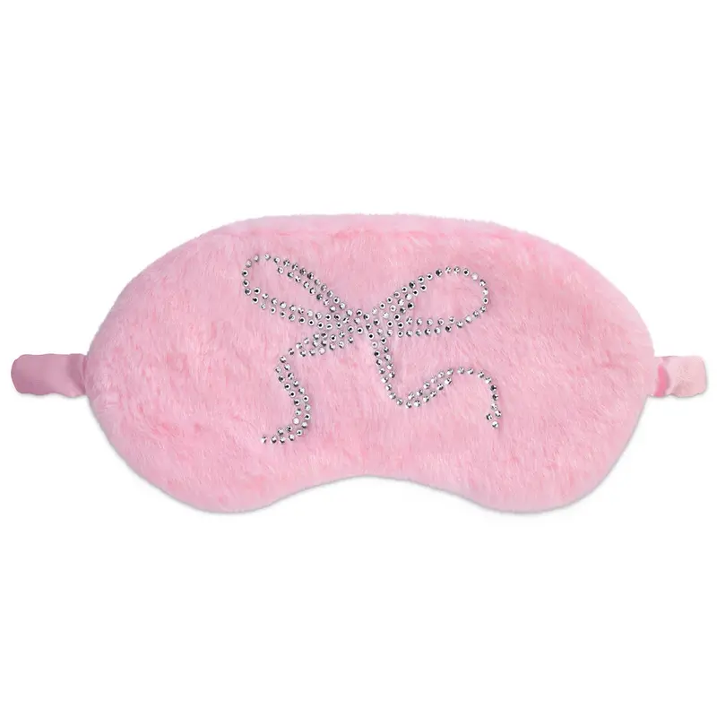 Elegant Floral Eye Mask With Bow Detail 1