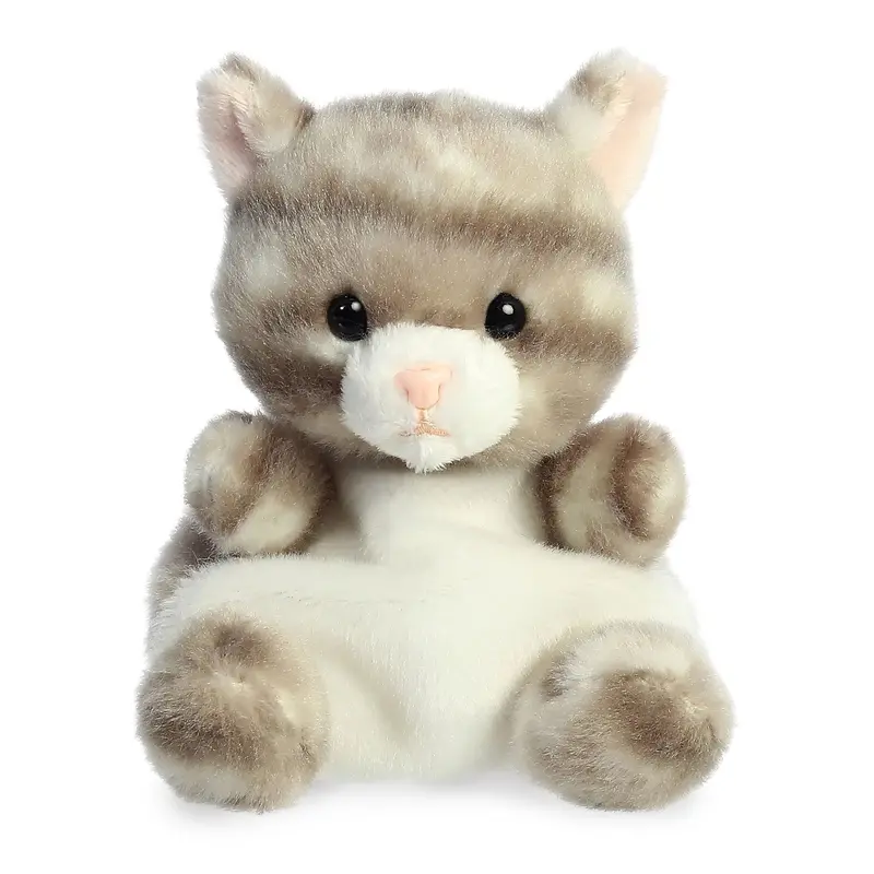 Elegant Silver Kitty Palm Pal Figurine 1