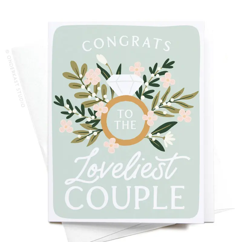Elegant Wedding Congratulations Card For Beloved Couples 1