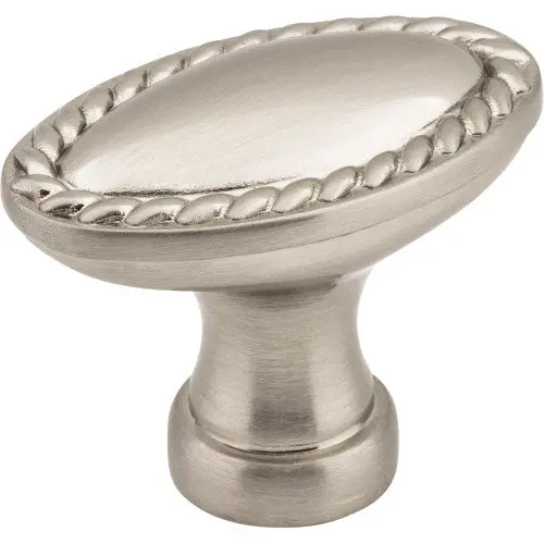 Elements Hardware Lindos Rope-Trim Cabinet Knob – 1-3/8", Satin Nickel 1