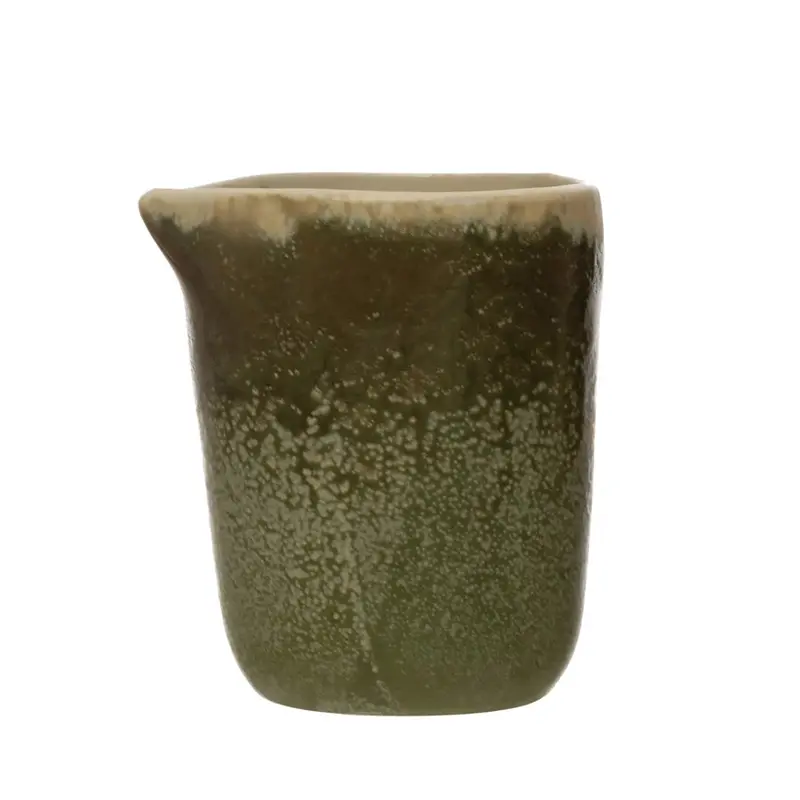 Emerald Green 6Oz Stoneware Creamer 1