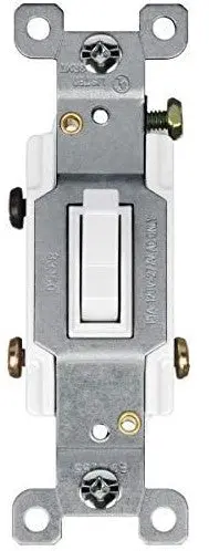 Enerlites 15-Amp 3-Way White Toggle Light Switch – Standard Duty 1