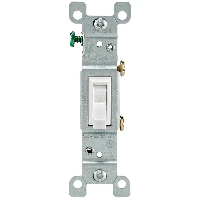 Enerlites 15A Toggle Switch – Side-Wire & Push-In Compatible 1