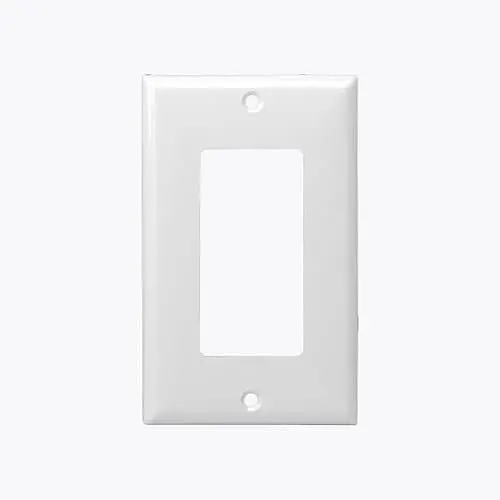 Enerlites Mid-Size 1-Gang White Plastic Decorator & Gfci Wall Plate – Model #8831M-W 1