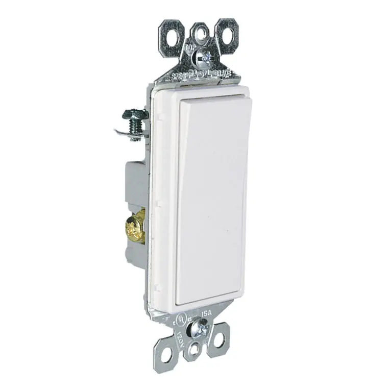 Enerlites Single-Pole Paddle Rocker Light Switch – Chrome-Plated 1