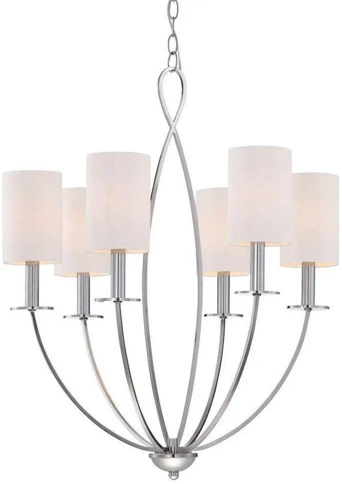 Eurofase 28072-027 Castana Chrome 6-Light Modern Chandelier (In-Store Only) 1