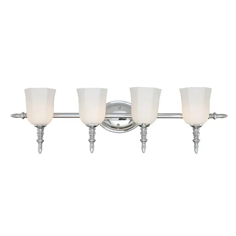 Eurofase Llody 4-Light Chrome Vanity Light For Modern Bathroom Illumination 1