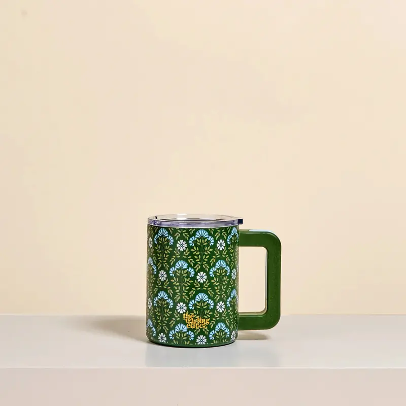 Everbloom Insulated Travel Mug – Forest Green 1