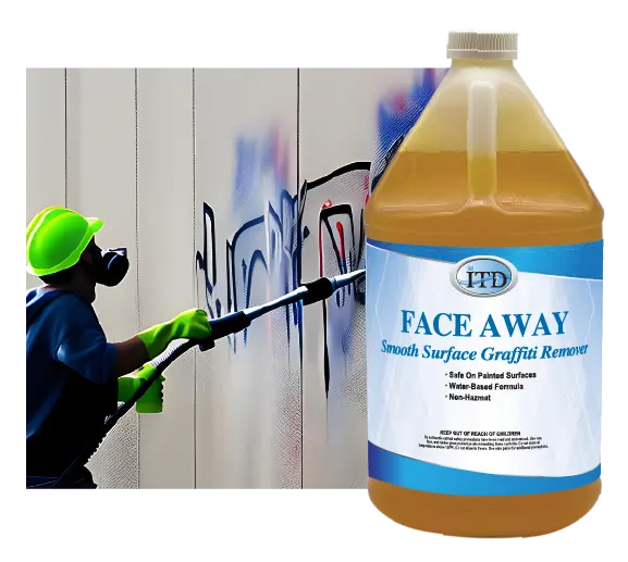 Face Away Graffiti Removal Cleaner – Paint & Spray-On Remover (1 Gal) 1