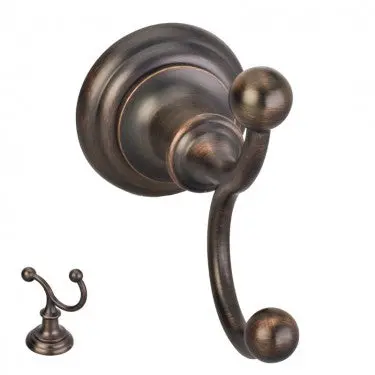 Fairview Brushed Oil-Rubbed Bronze Double Robe Hook 1