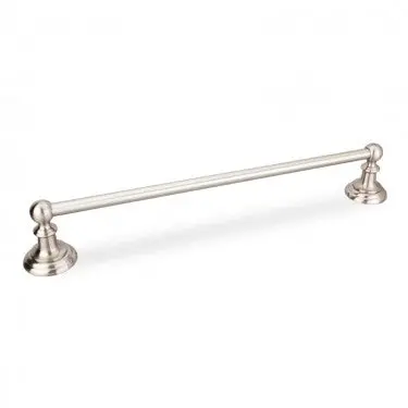 Fairview Satin Nickel 24-Inch Single Towel Bar – Wall-Mounted Design 1