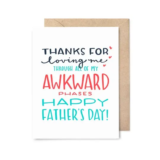 Father’S Day: Awkward Phases Comedy Card 1