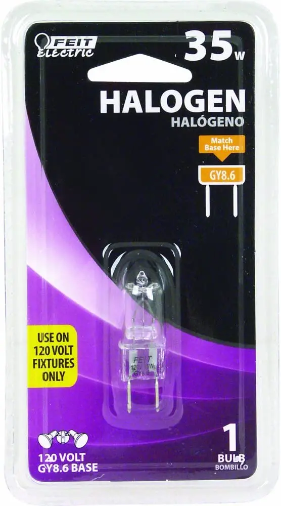 Feit Electric Bpq35/8.6 35W T4 Jcd Halogen Bulb — Clear, Bi-Pin Base 1