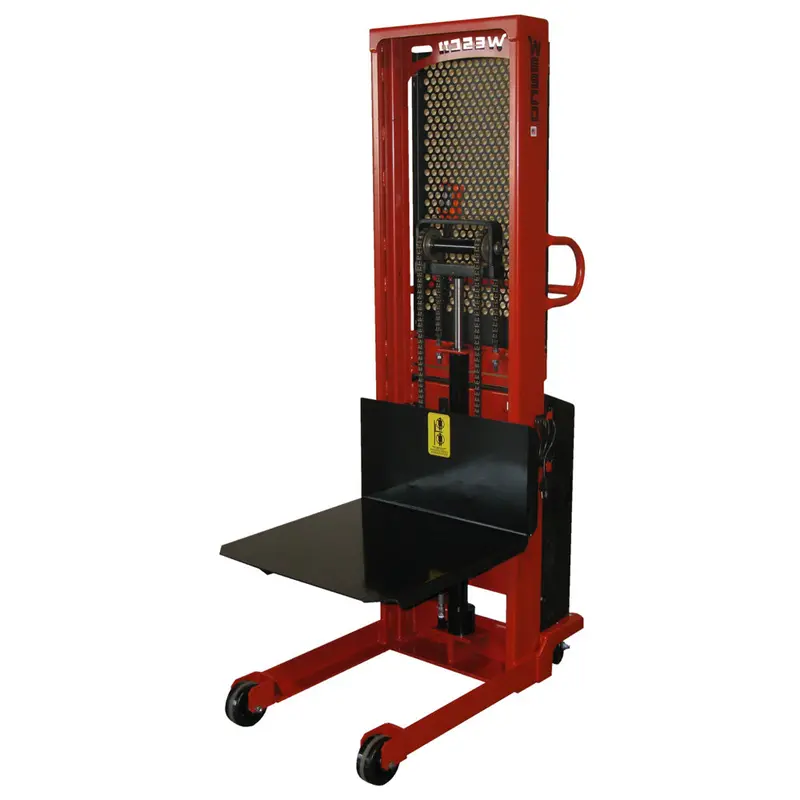 Fixed-Base Electric Stacker – 1500–2000 Lb Load Range 1