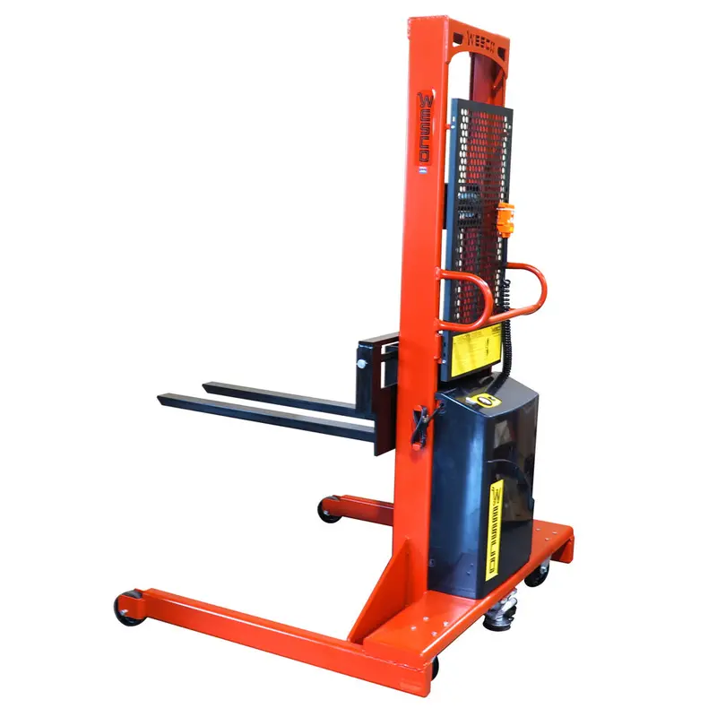 Fixed-Base Electric Stacker With 56" Outside-Diameter Forks – 1500–2000 Lb 1