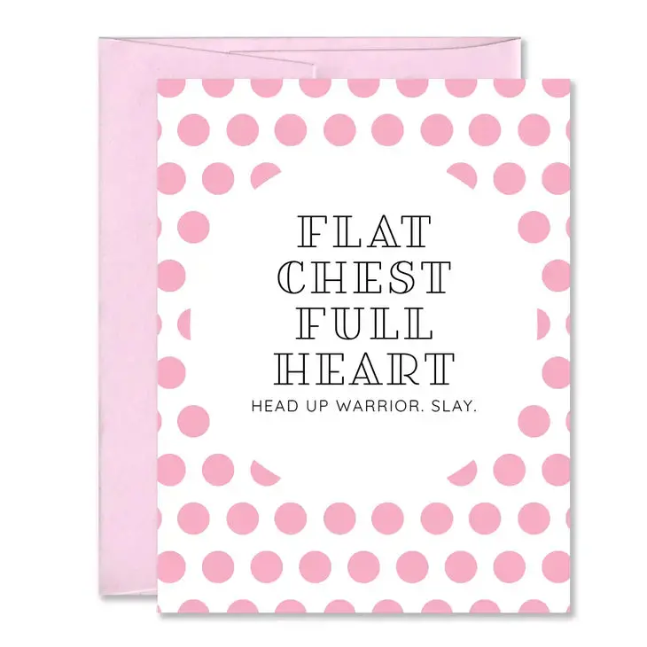 Flat Chest, Full Heart Card 1