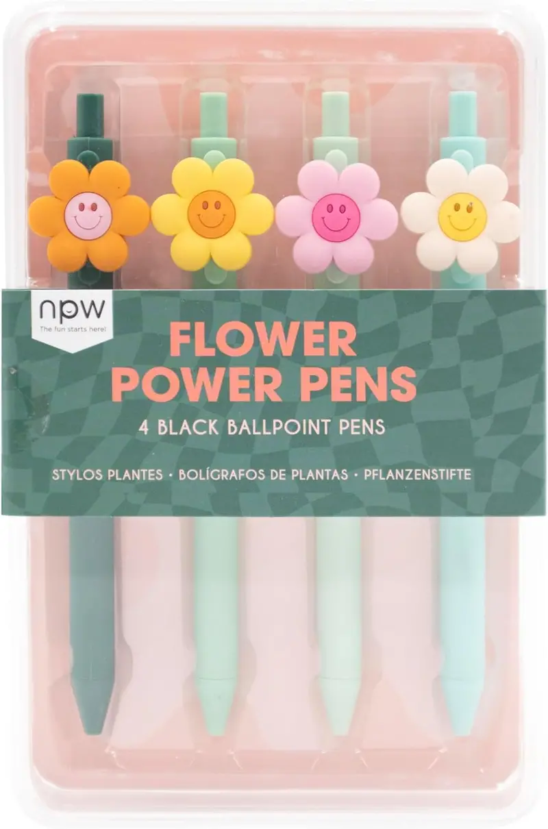 Floral-Themed Flower Power Writing Pens 1