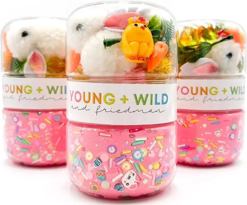 Fluffy Bunny Scented Play Dough – Grab & Go Format 1