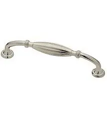 Fluted Arch Drawer Pull – 5-1/16" Center-To-Center Satin Nickel Handle 1