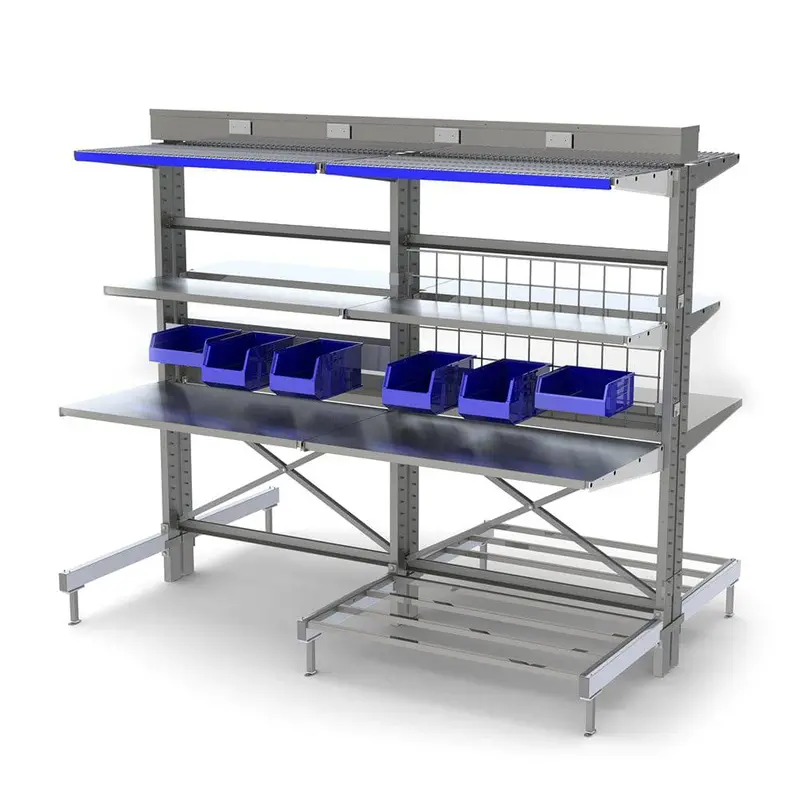 Freestyle Modular Industrial Workstation – Customizable Layout 1