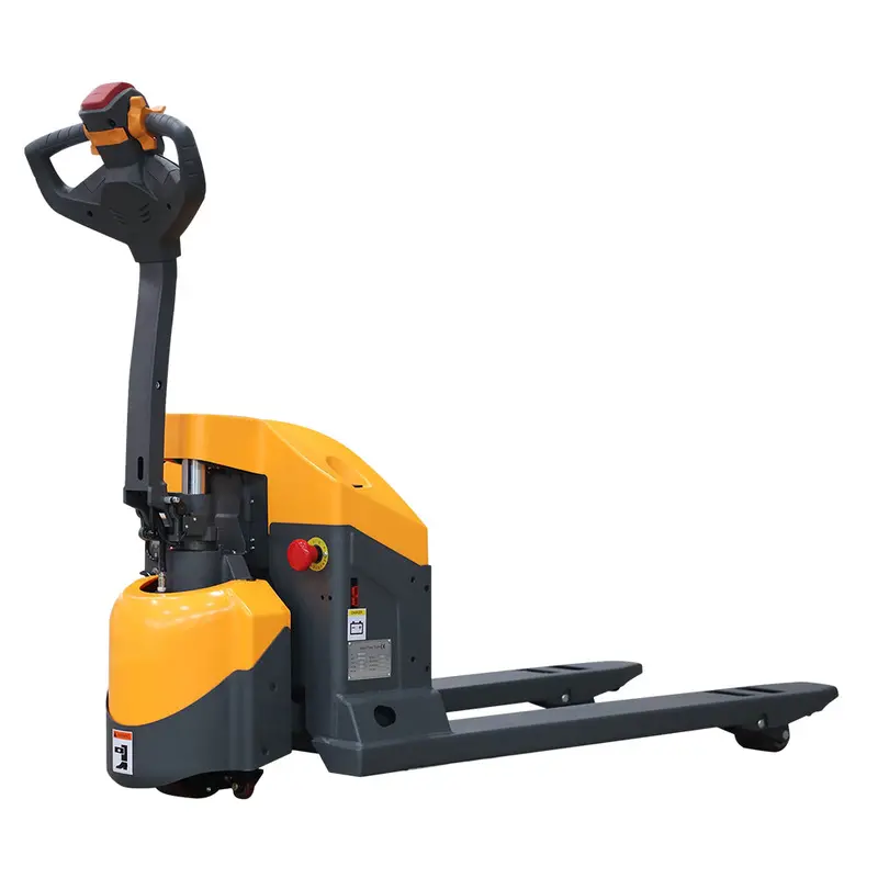 Full-Electric Red Pallet Jack With Emergency Key Switch – 4,400 Lb Capacity 1