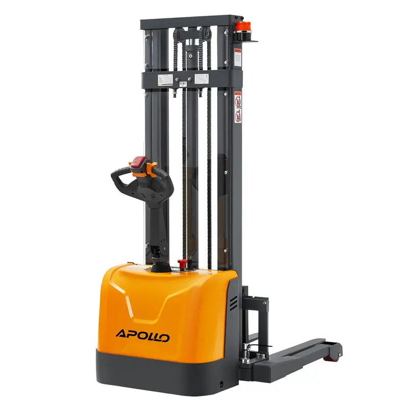 Full-Electric Walkie Stacker With Straddle Legs – 3300 Lb Capacity, 130 In Max Lift Height 1