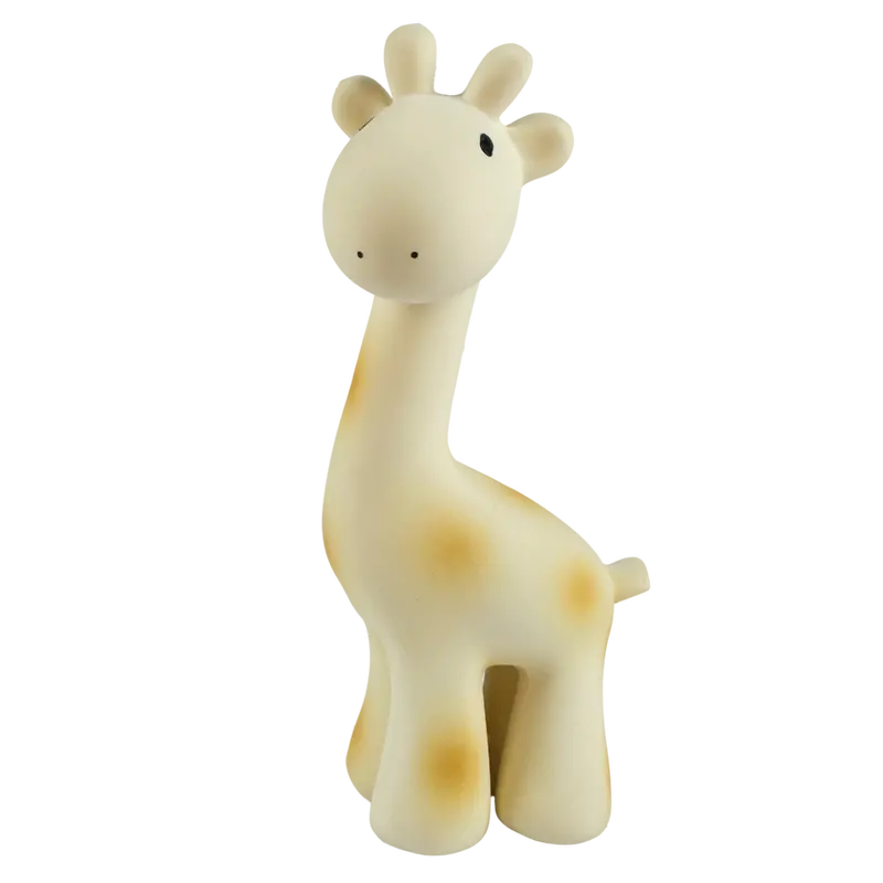 Giraffe-Shaped Natural Rubber Infant Teether 1