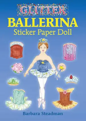 Glitter Ballerina Paper Doll Sticker Kit 1