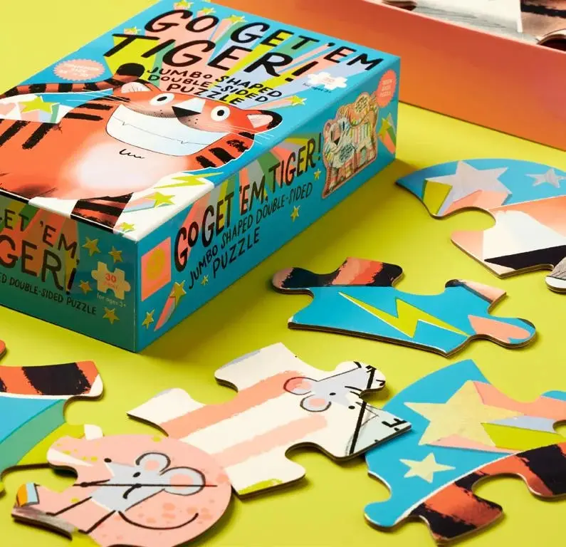 Go Get 'Em Tiger Flip-Side Puzzle 1