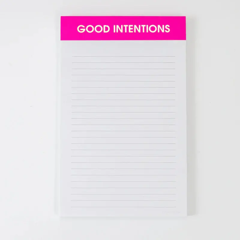 Good Intentions Daily Notepad With Motivational Design 1