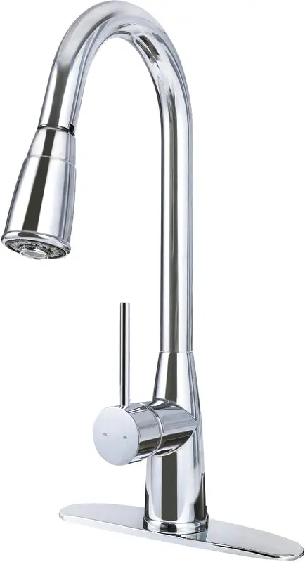 Gooseneck Single-Handle Kitchen Faucet – Modern High-Arc Design #23-9004 1