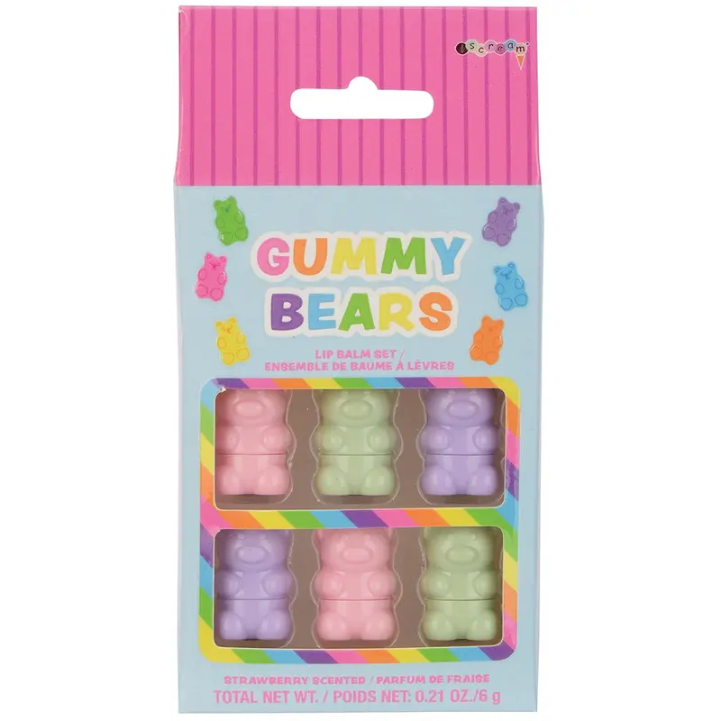 Gummy Bear Lip Balm Trio – Flavorful Hydration Pack 1