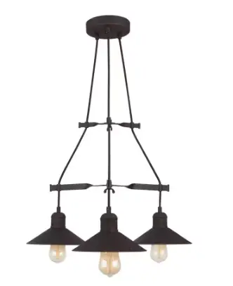 Halstead Vintage Bronze 3-Light Chandelier – Warm Industrial Ambiance 1