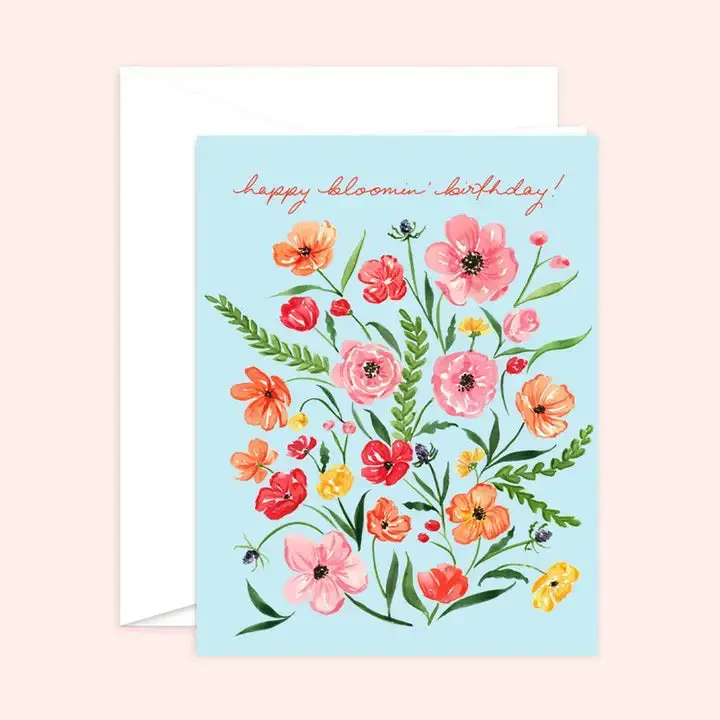 'Happy Bloomin’ Birthday' Floral Celebration Card 1