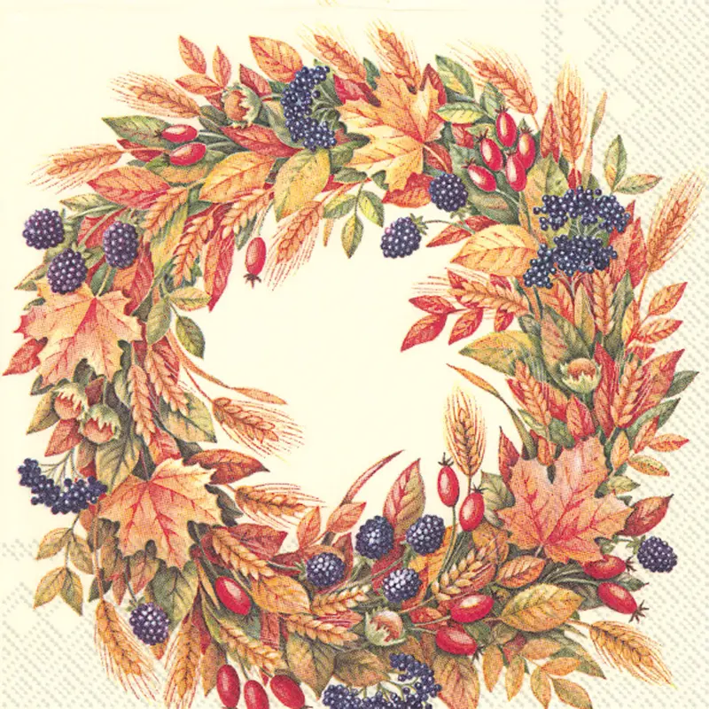 Harvest Crown Pattern Luncheon Napkins 1