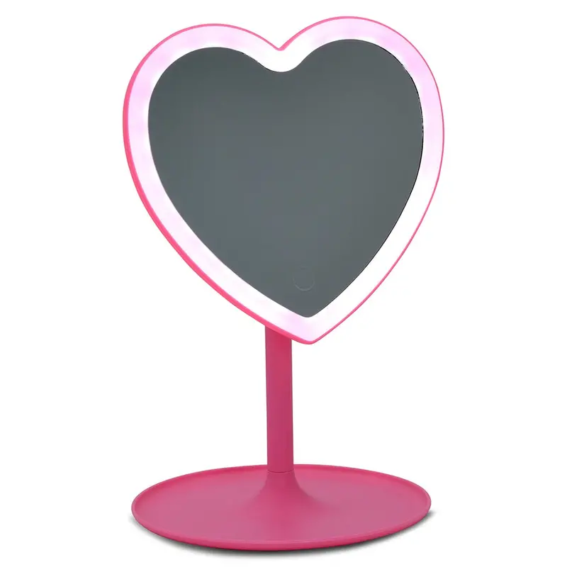 Heart-Shaped Vanity Mirror With Elegant Frame 1
