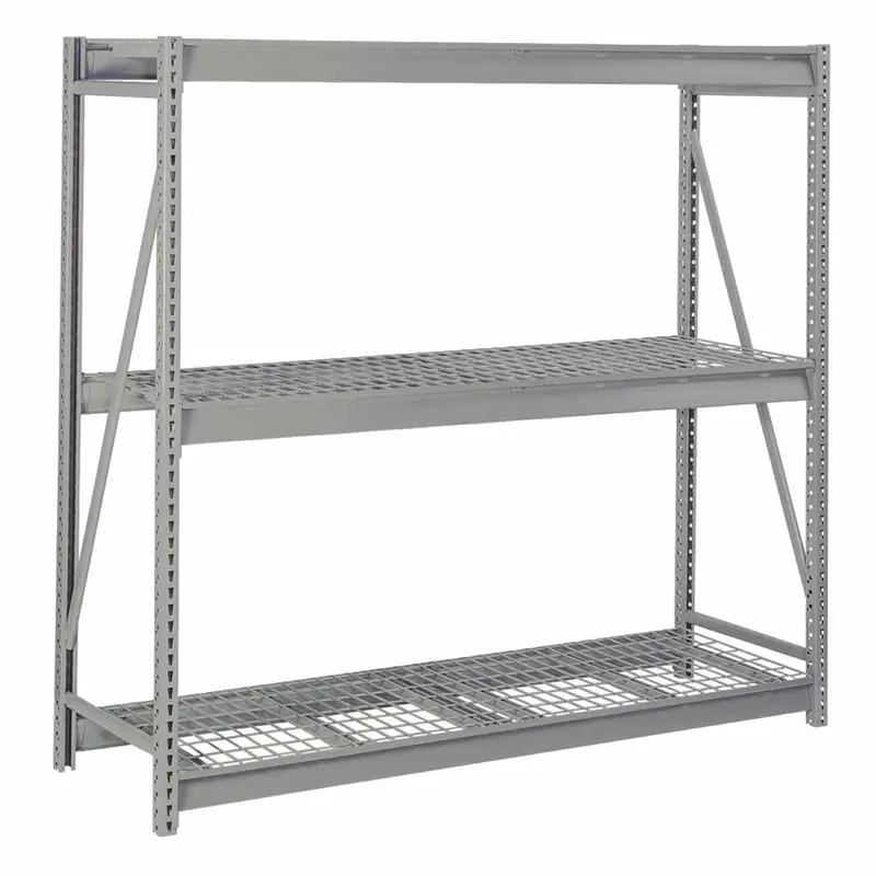 Heavy-Duty Bulk Storage Rack With Galvanized Wire Decking