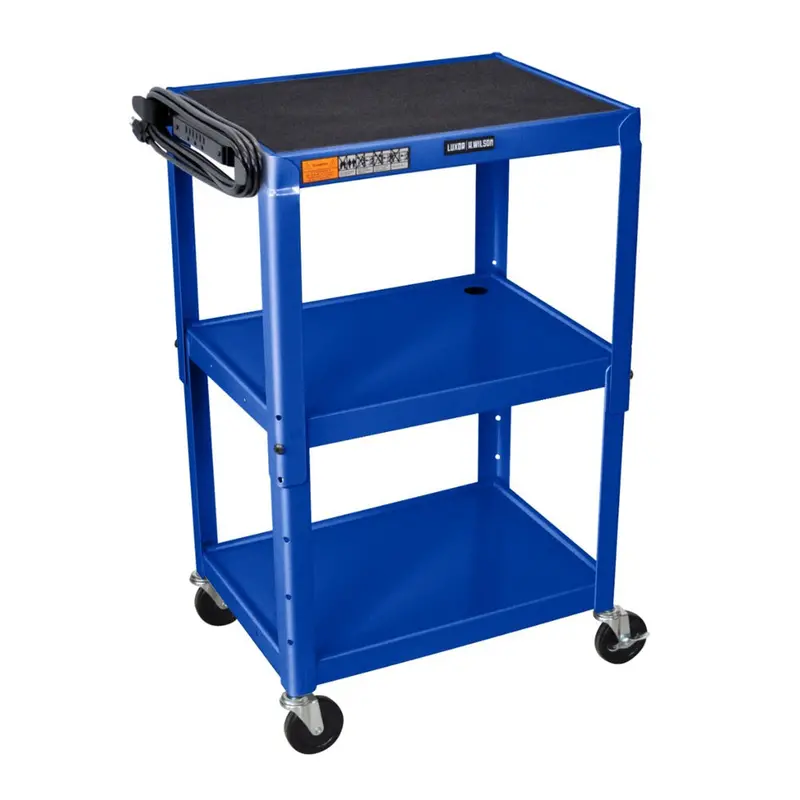 Height-Adjustable Steel Utility Trolley – Versatile Indoor/Outdoor Use 1