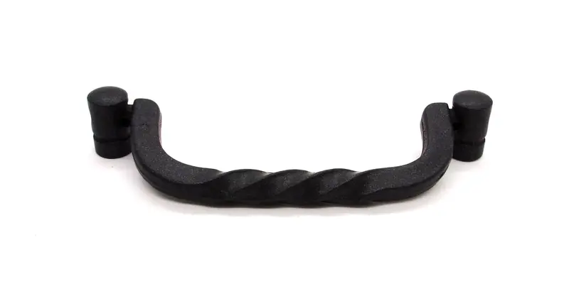 Heritage Hardware K18/4-Mb Twist Pull With Drop & Ring – 4", Matte Black 1