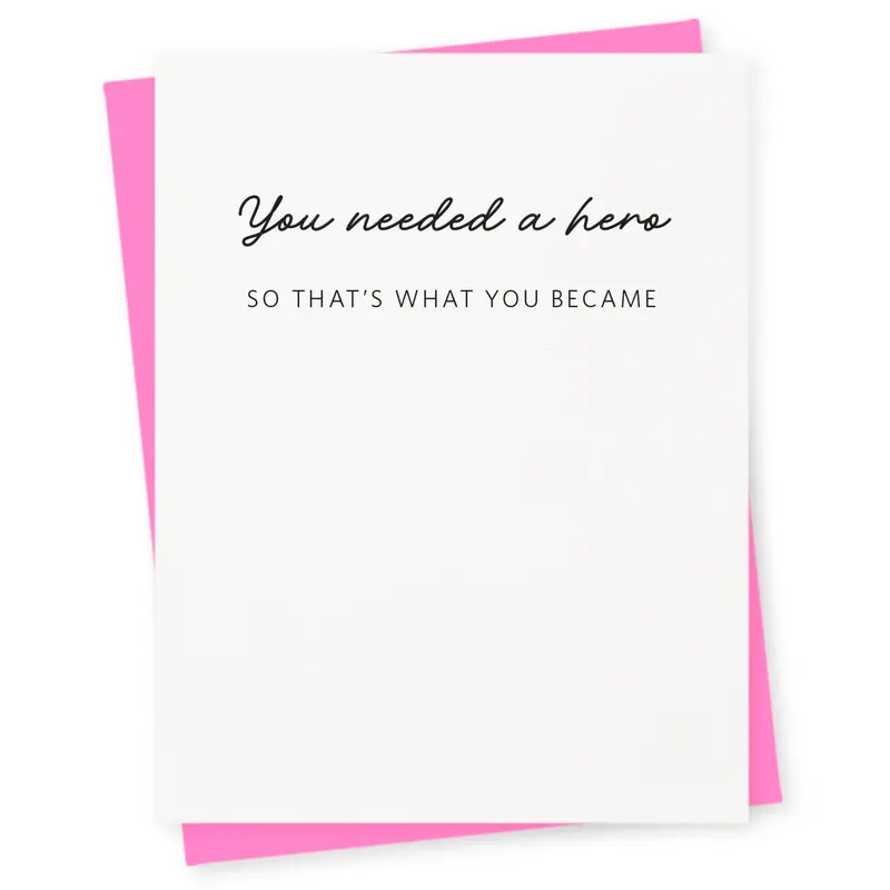Hero Friendship Appreciation Card 1