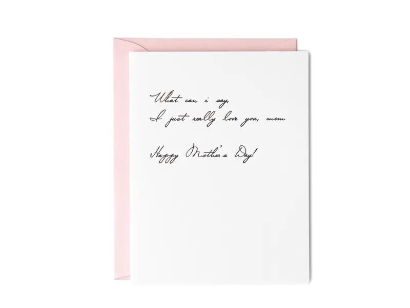 'I Just Really Love You, Mom' Mother’S Day Card 1