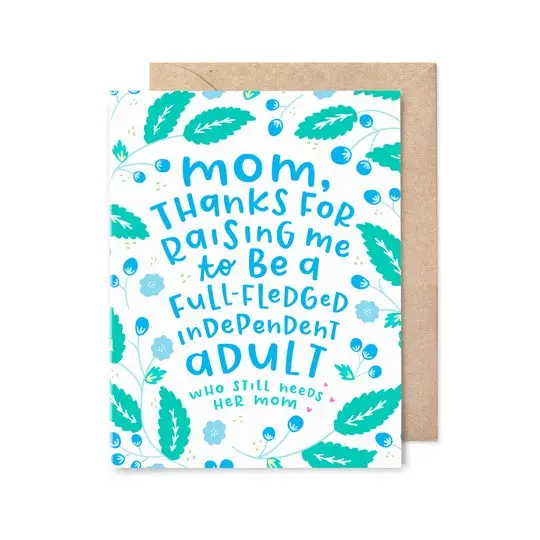 Independent Adult Appreciation Mother’S Day Card 1