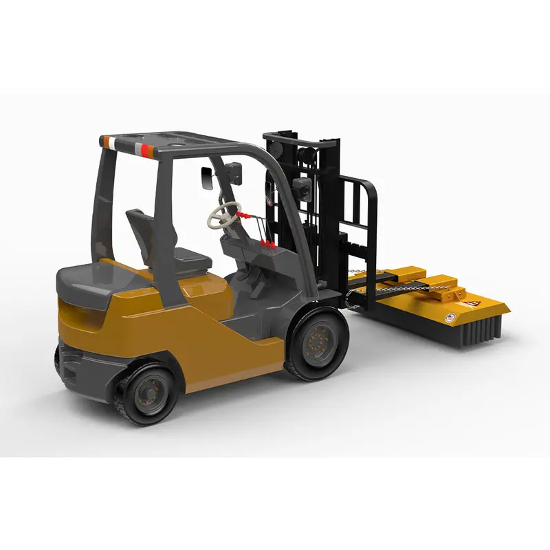 Industrial Forklift Broom Brush For Debris Removal 1
