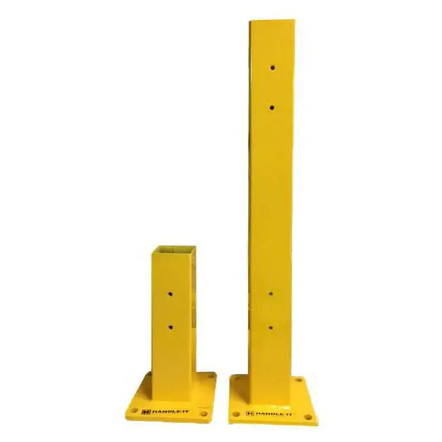 Industrial Warehouse Guard Rail Column – Heavy-Duty Steel Safety Post 1