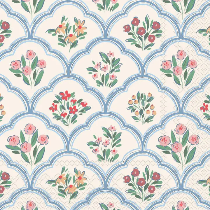 Joyful Lattice Pattern Lunchtime Napkins 1