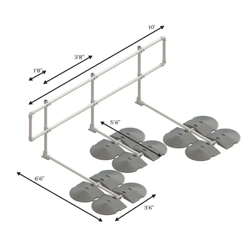 Kee Guard® Long-Kit Rooftop Railing System – Osha Approved 1